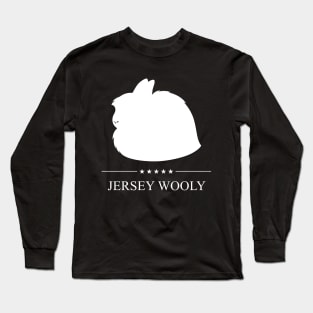 Jersey Wooly Rabbit White Silhouette Long Sleeve T-Shirt